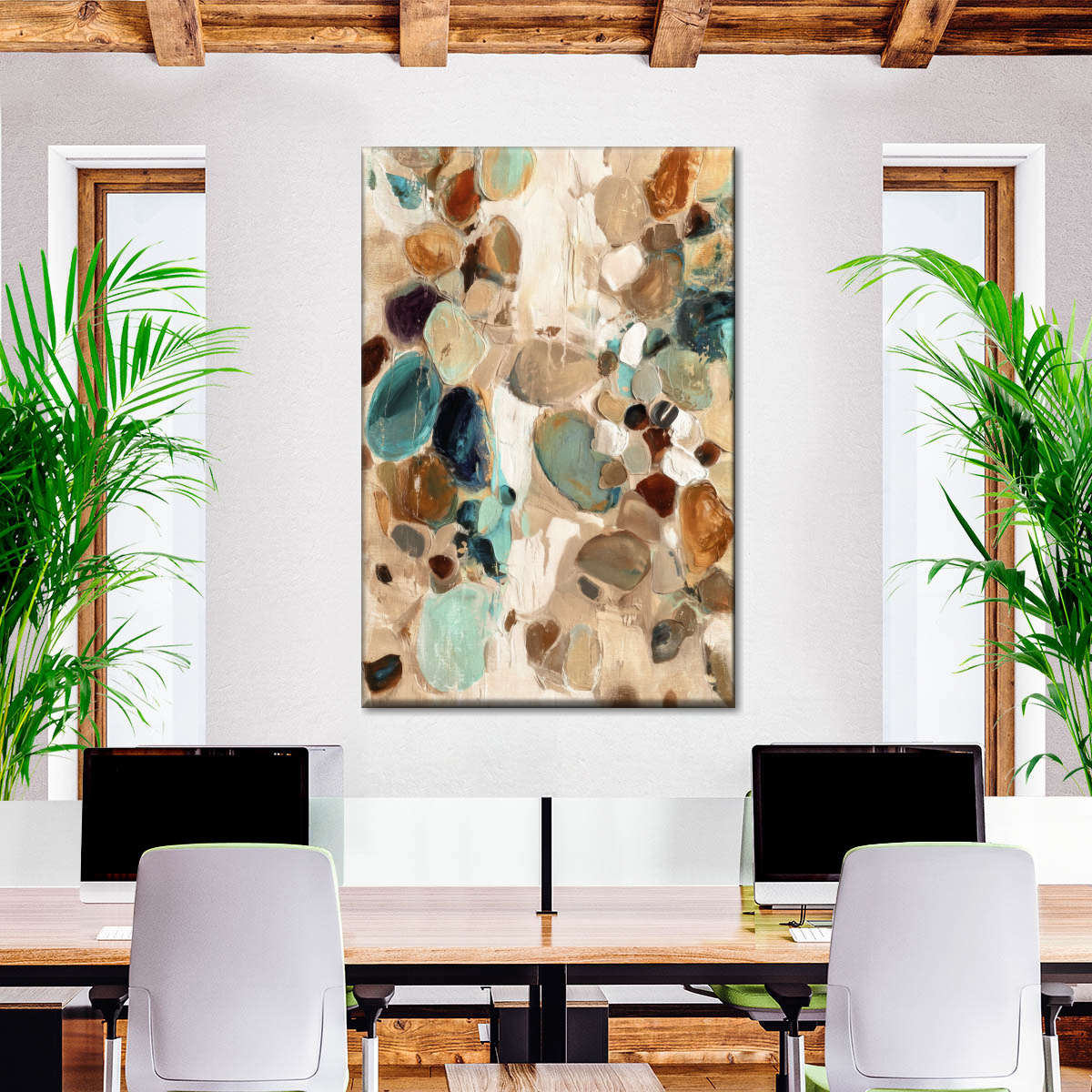 Muted Pebbles Wall Art - Image 3