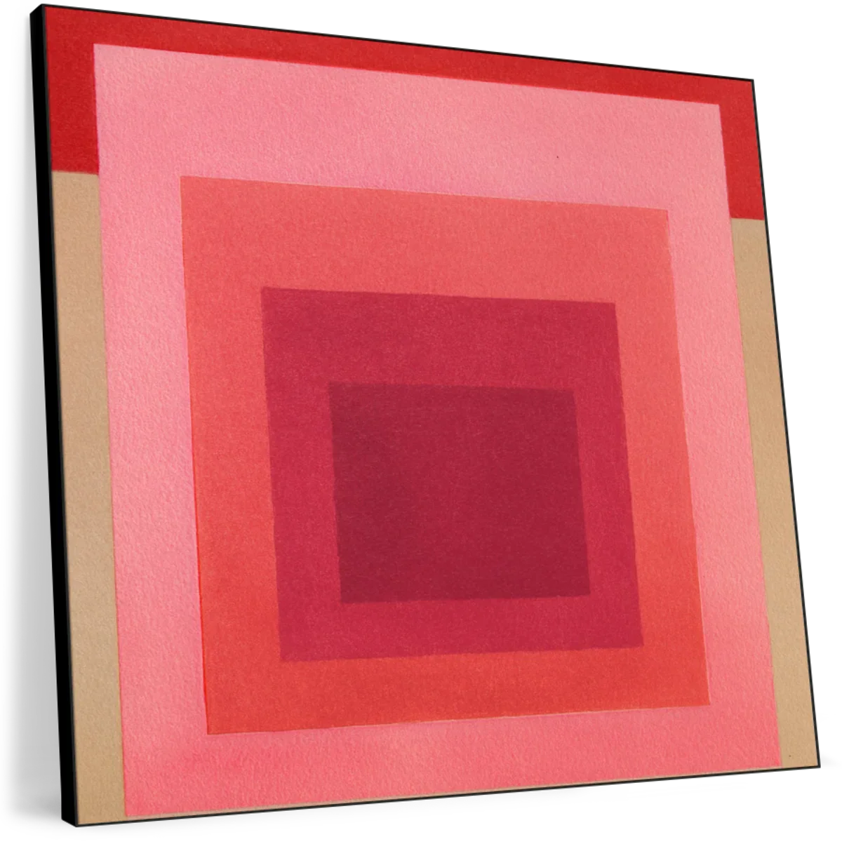Nested Squares in Pink and Red Wall Art - Image 11