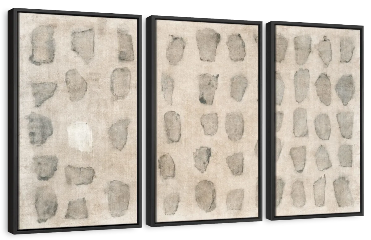 Neutral Canvas Dots Abstract Wall Art - Image 11