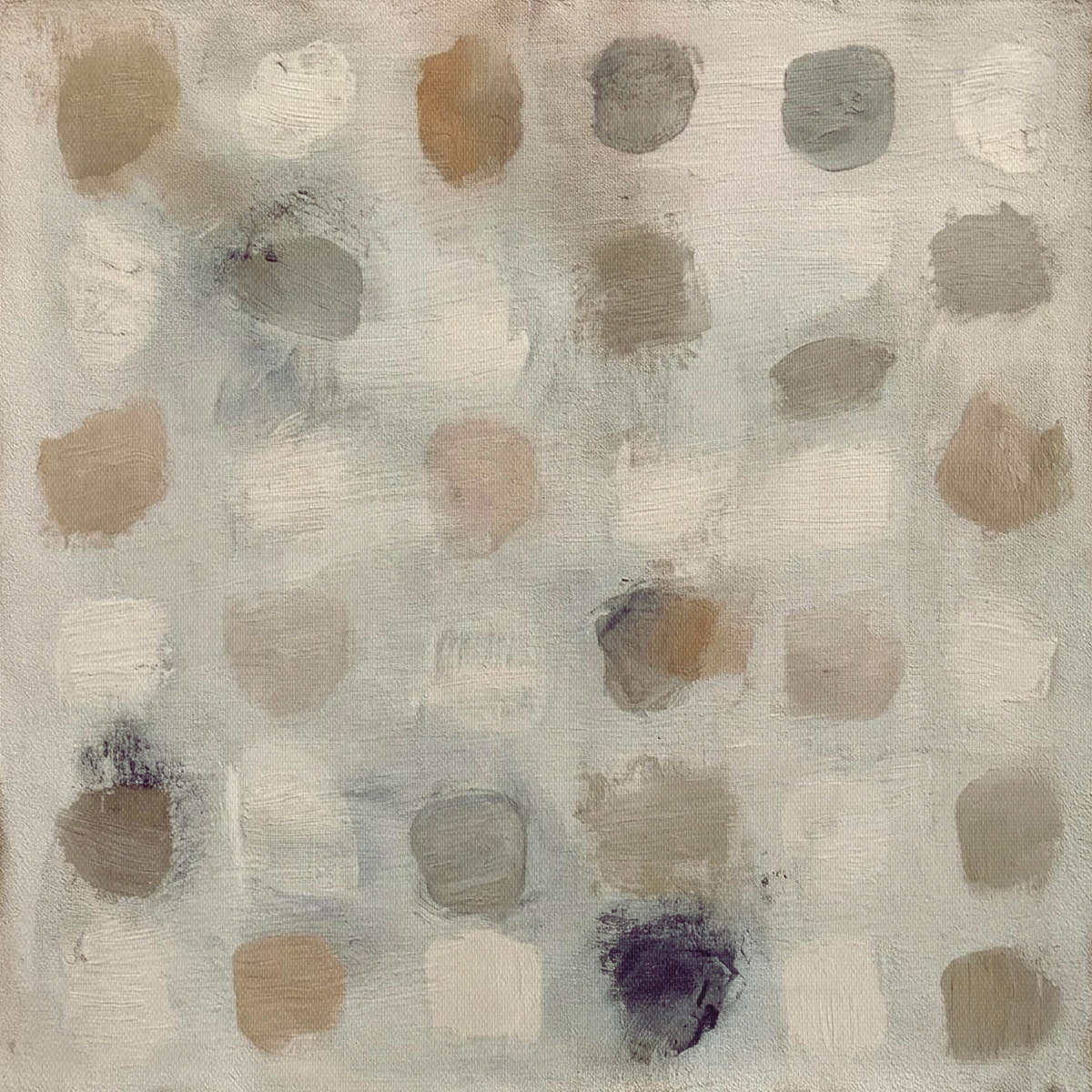 Neutral Dots on Canvas Wall Art - Image 2
