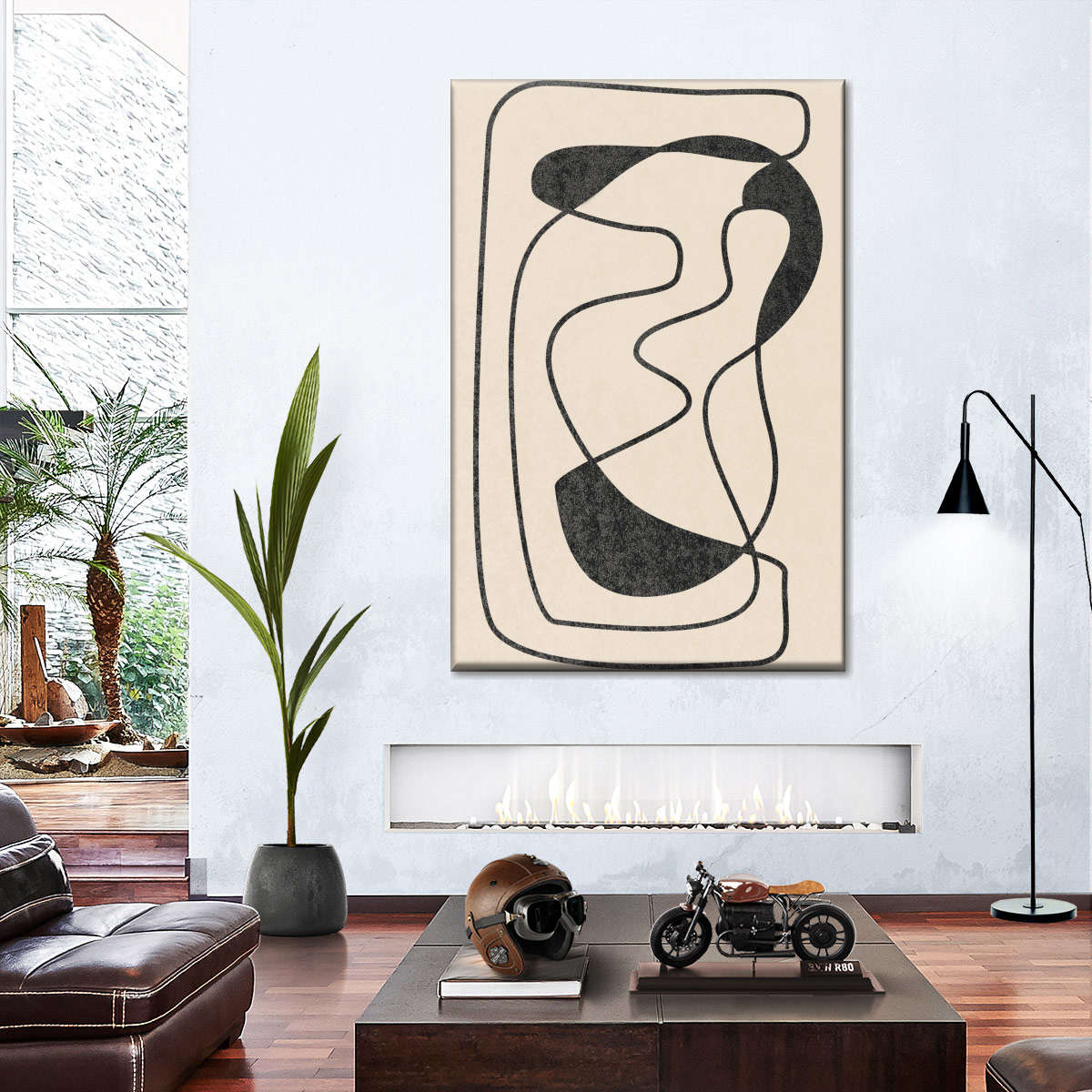 Neutral Squiggle Wall Art - Image 3