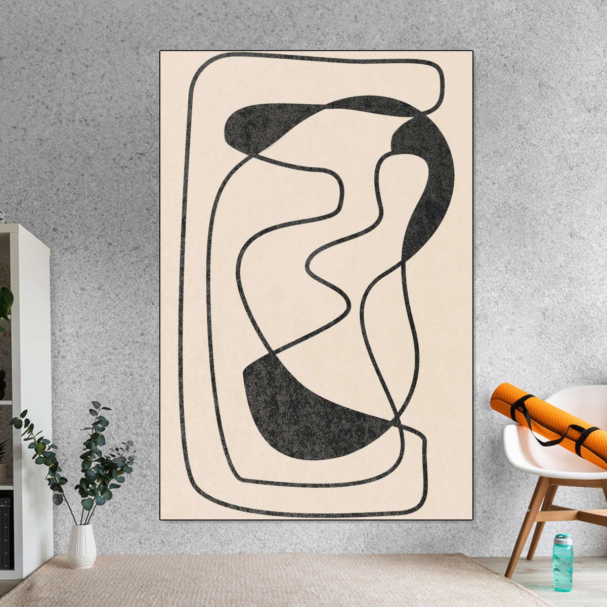 Neutral Squiggle Wall Art - Image 4