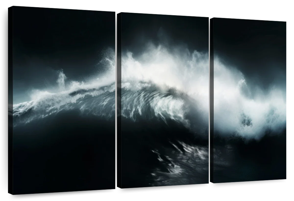 Oceanic - Black Wave Wall Art - Image 9