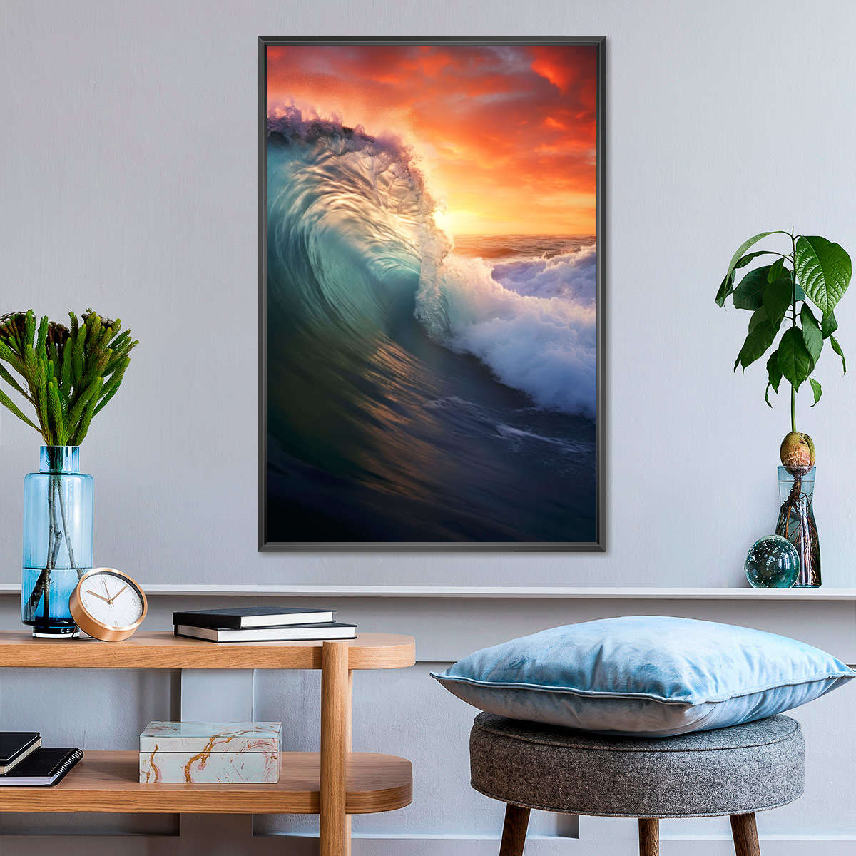 Oceanic - Burning Wave Wall Art - Image 5
