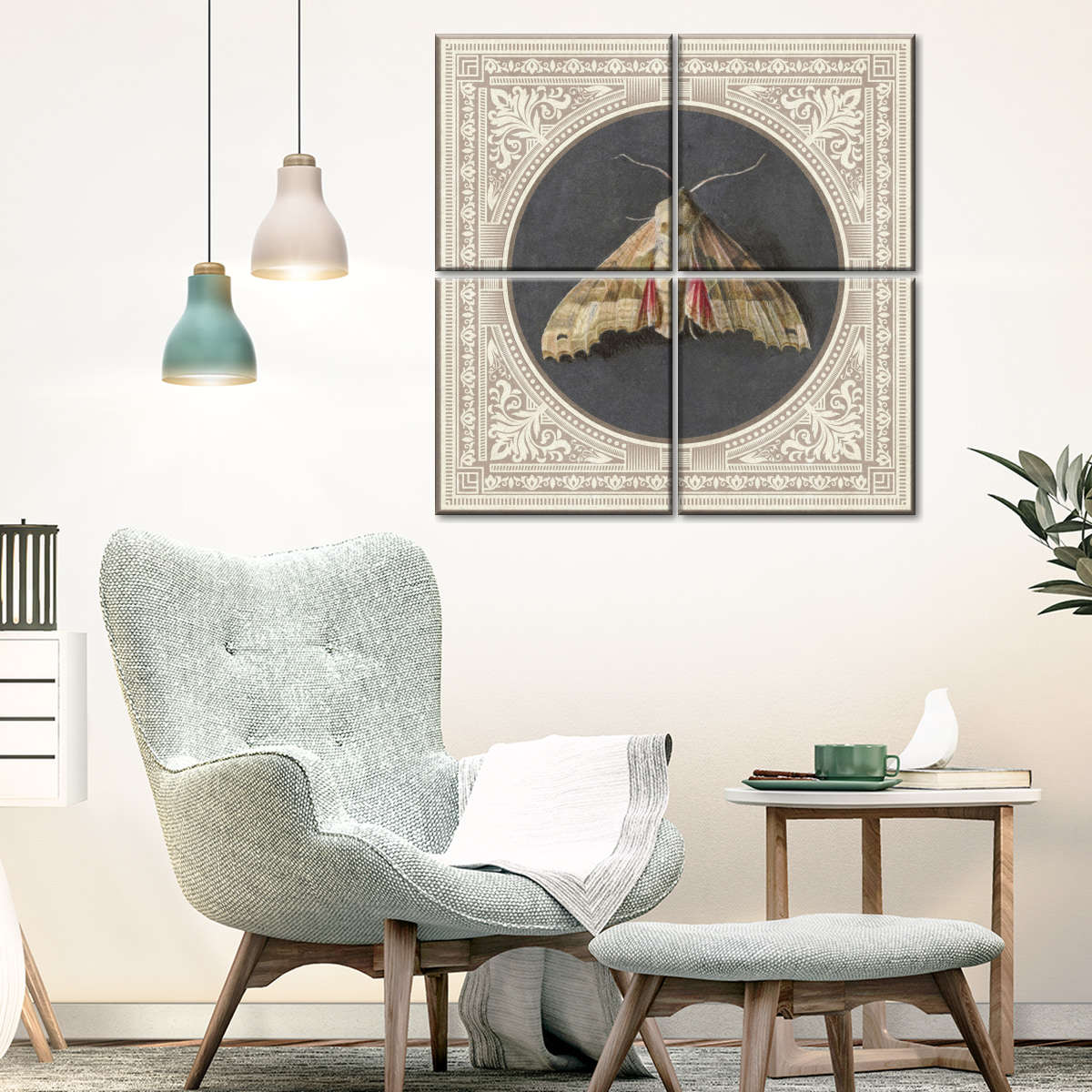 Owlet Moth Reinterpreted Wall Art - Image 4
