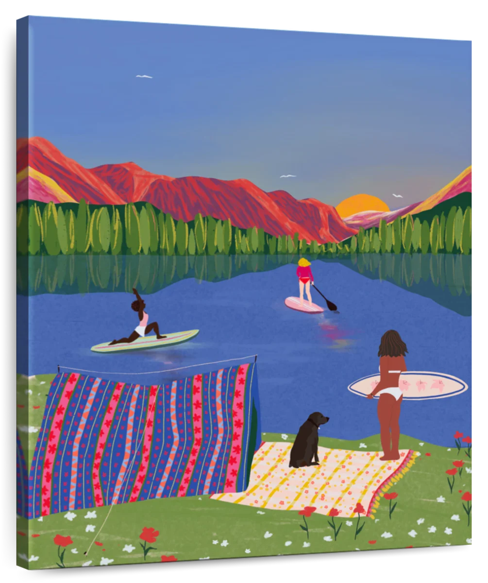 Paddle Boarding I Wall Art