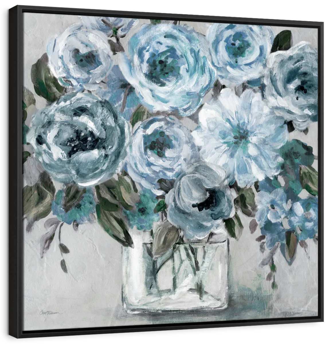 Painterly Blues Wall Art - Image 9