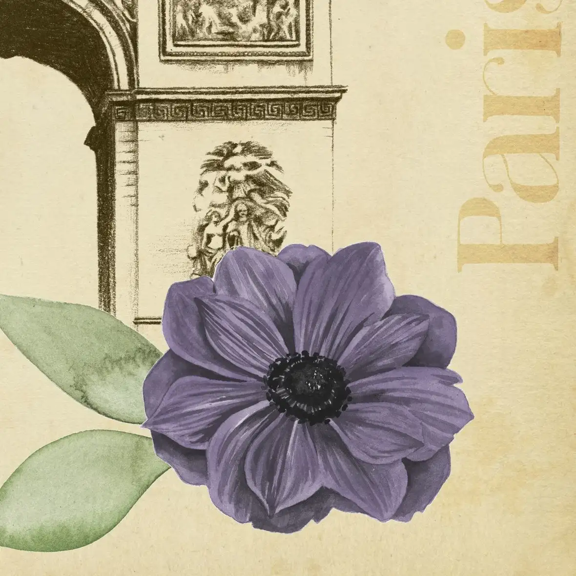 Paris Ephemera Collection A Wall Art - Image 17