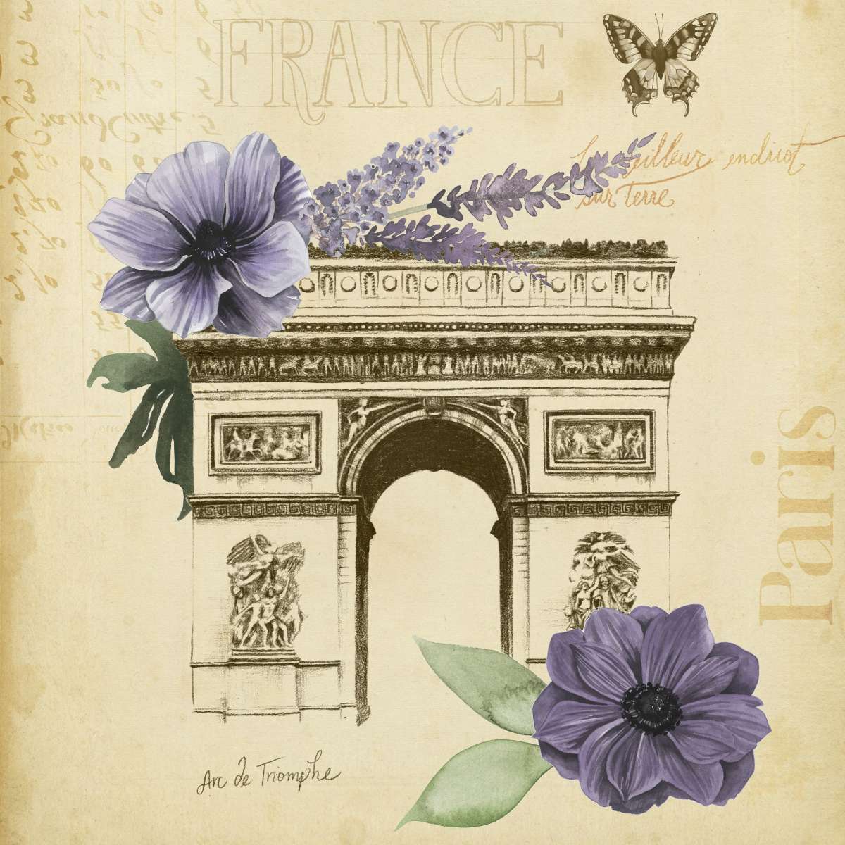 Paris Ephemera Collection A Wall Art - Image 2