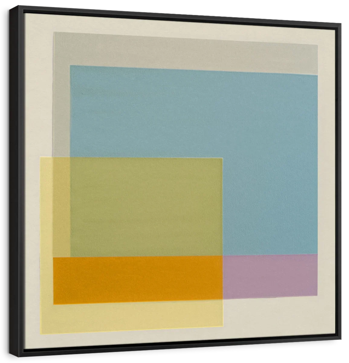 Pastel Overlapping Squares Abstract Wall Art - Image 9