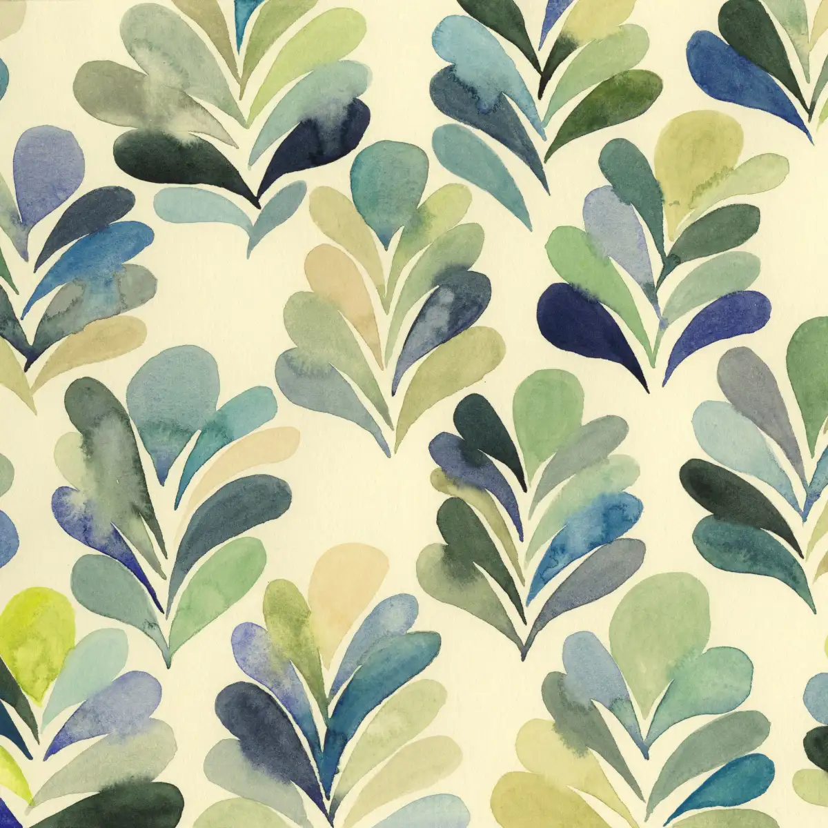 Patterned Watercolor Palms Wall Art - Image 12