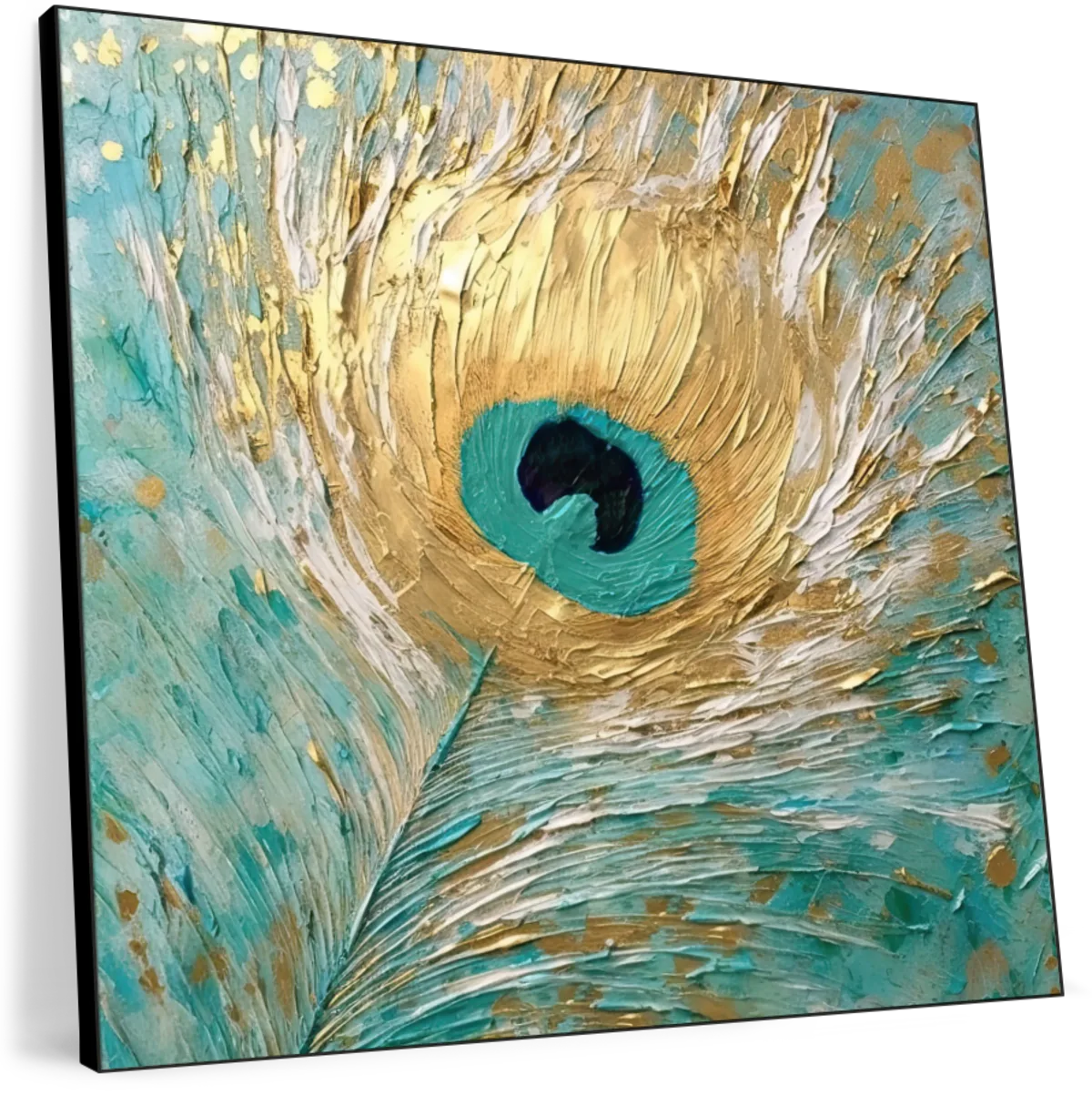 Peacock Impasto I Wall Art - Image 24