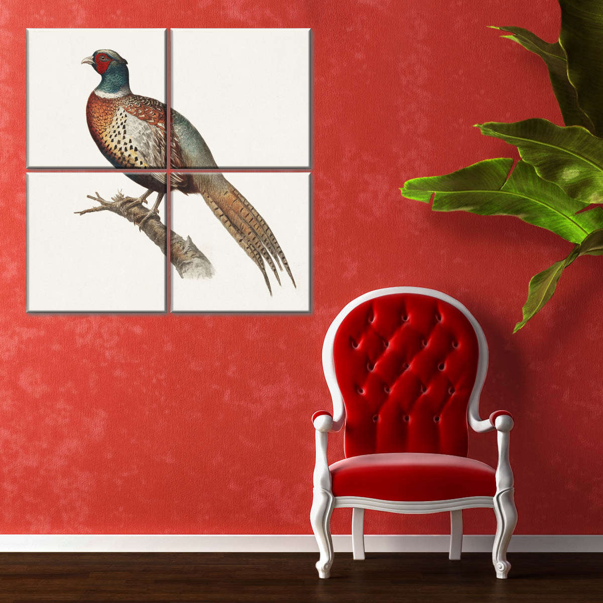 Perching Common Pheasant Wall Art - Image 5