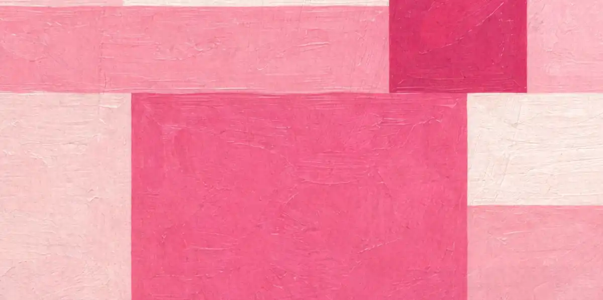 Pink Block Abstract Wall Art - Image 18