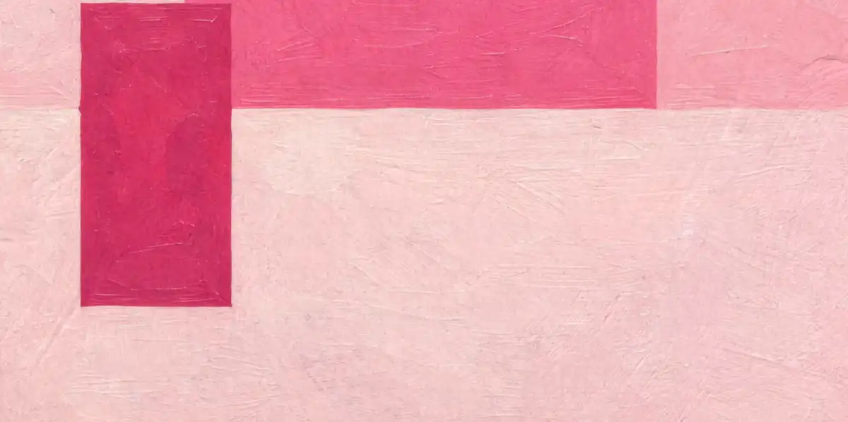 Pink Block Abstract Wall Art - Image 19
