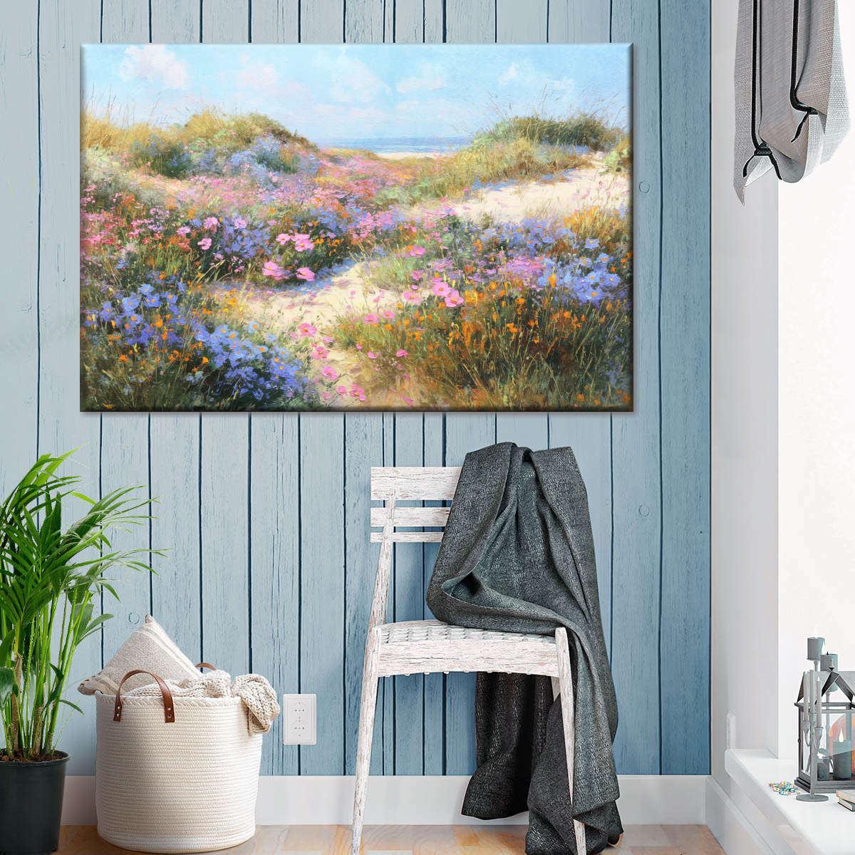 Pink Meadow Path Wall Art - Image 3