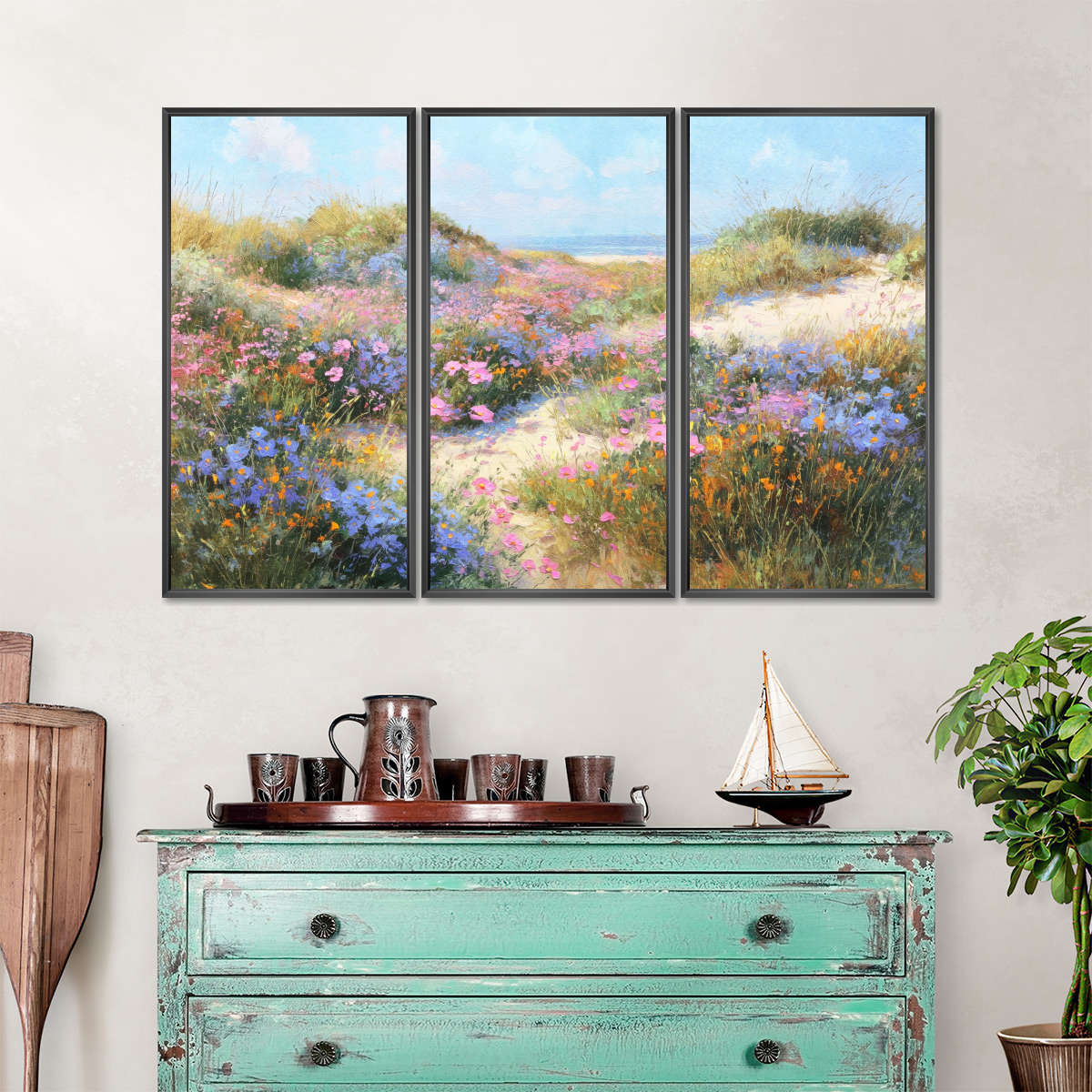 Pink Meadow Path Wall Art - Image 8