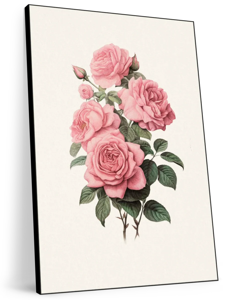 Pink Rose Cluster Wall Art - Image 11