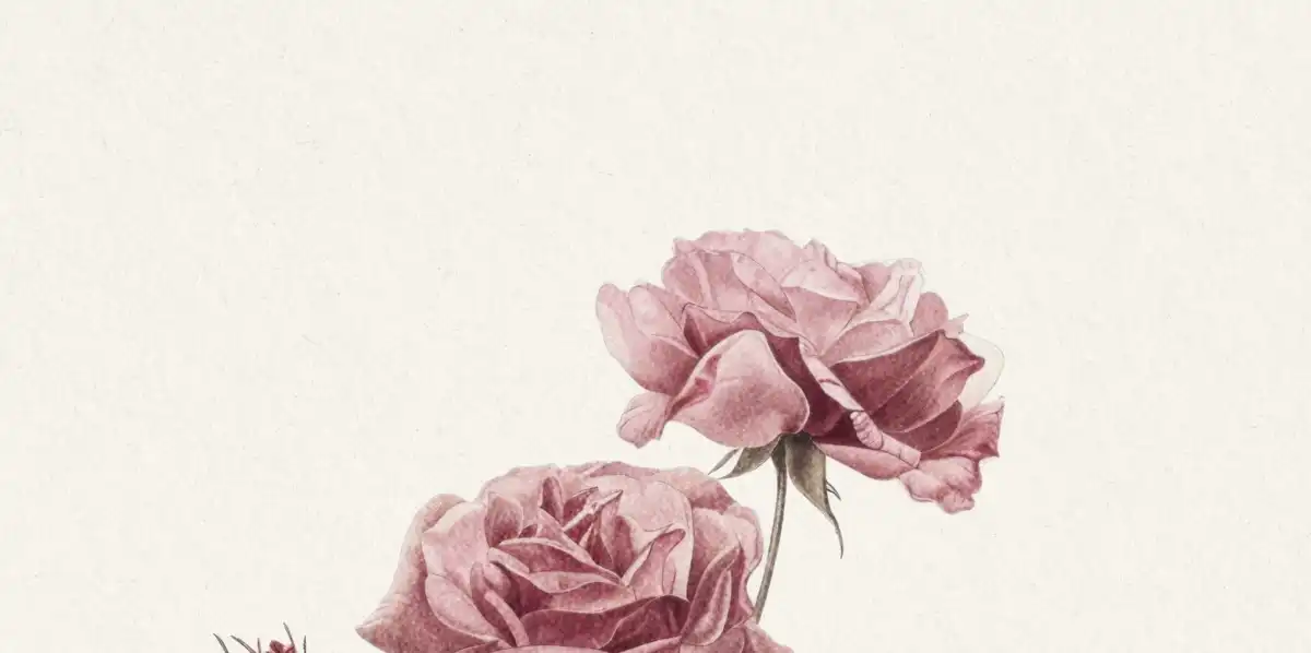 Pink Rose Stem Wall Art - Image 14
