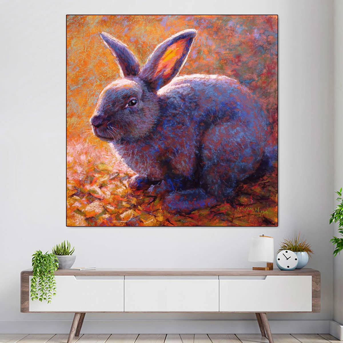Plum Bunny Wall Art - Image 7
