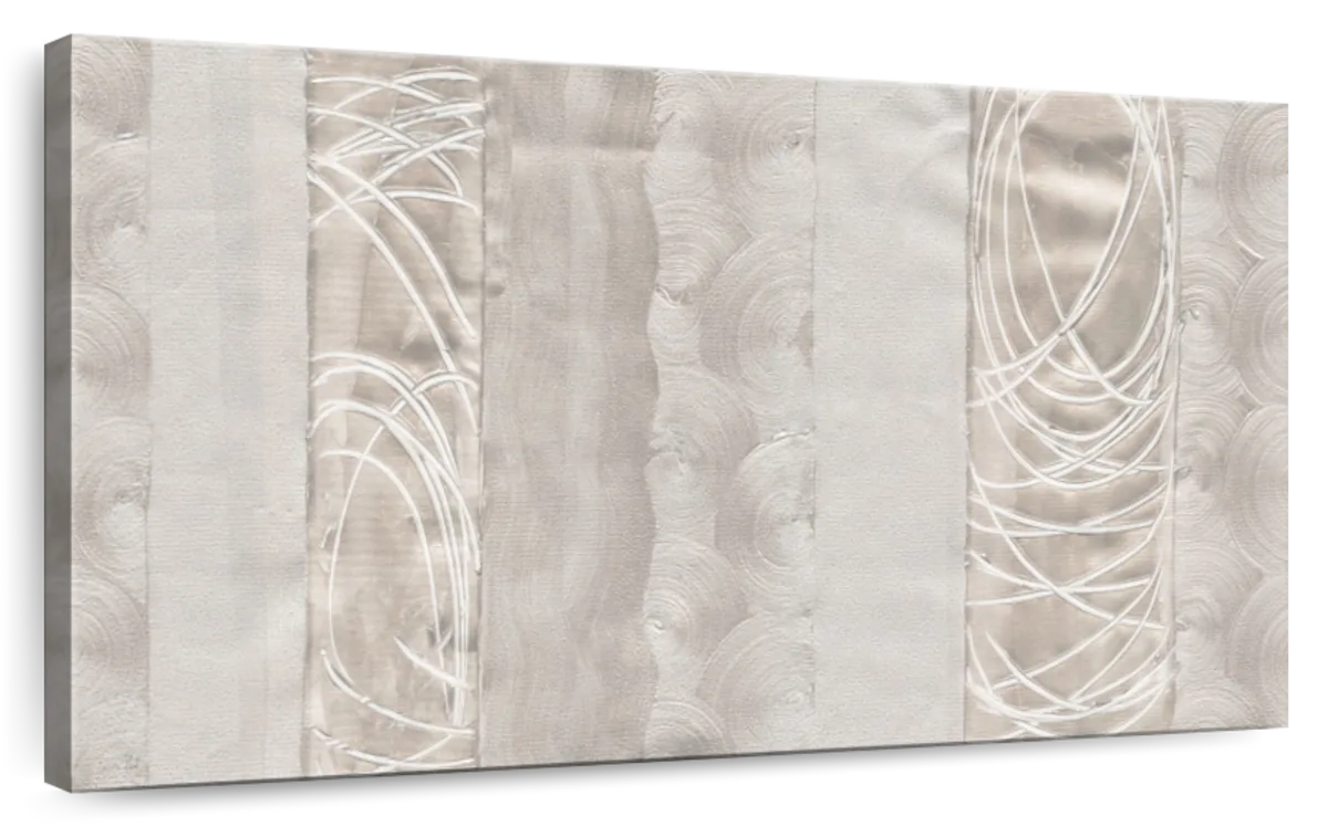 Polished Silver Panel Wall Art