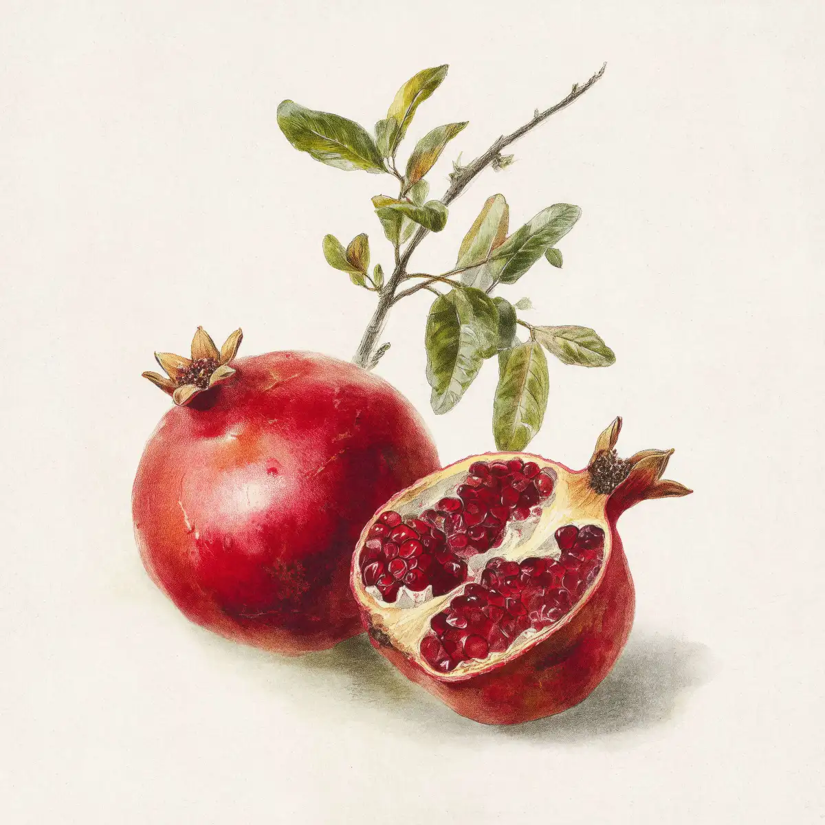 Pomegranate Botanical Study Art Wall Art - Image 12