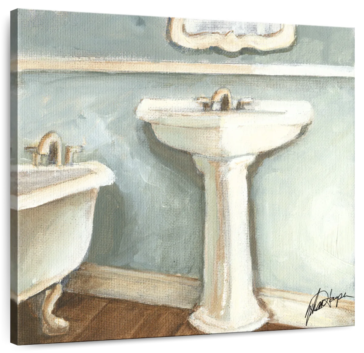 Porcelain Bath I Wall Art