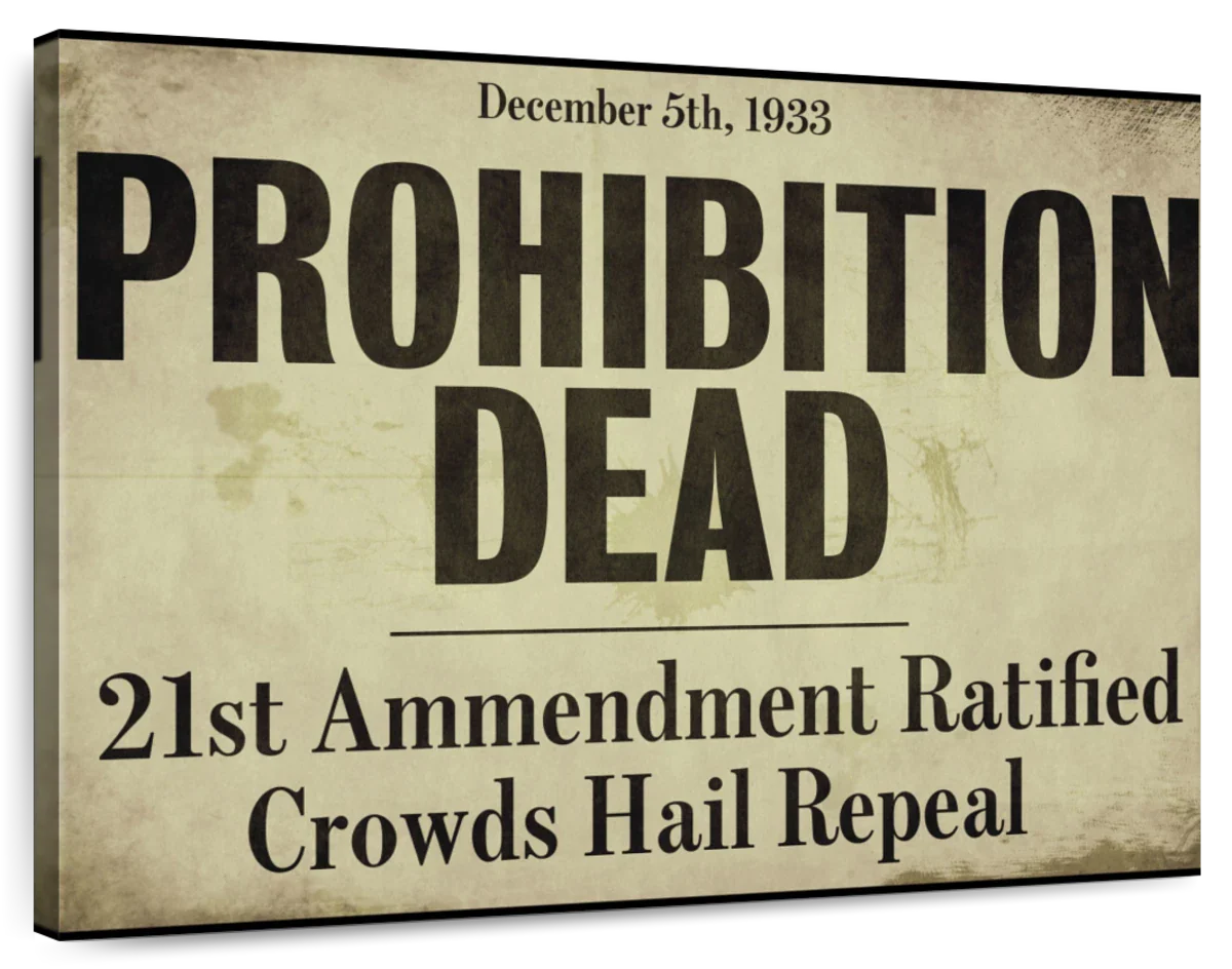 Prohibition Wall Art