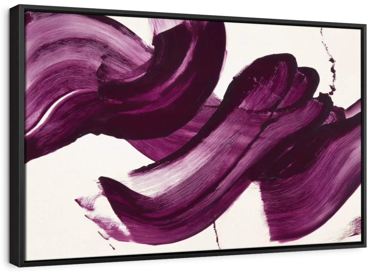 Purple Brush Strokes Wall Art - Image 12