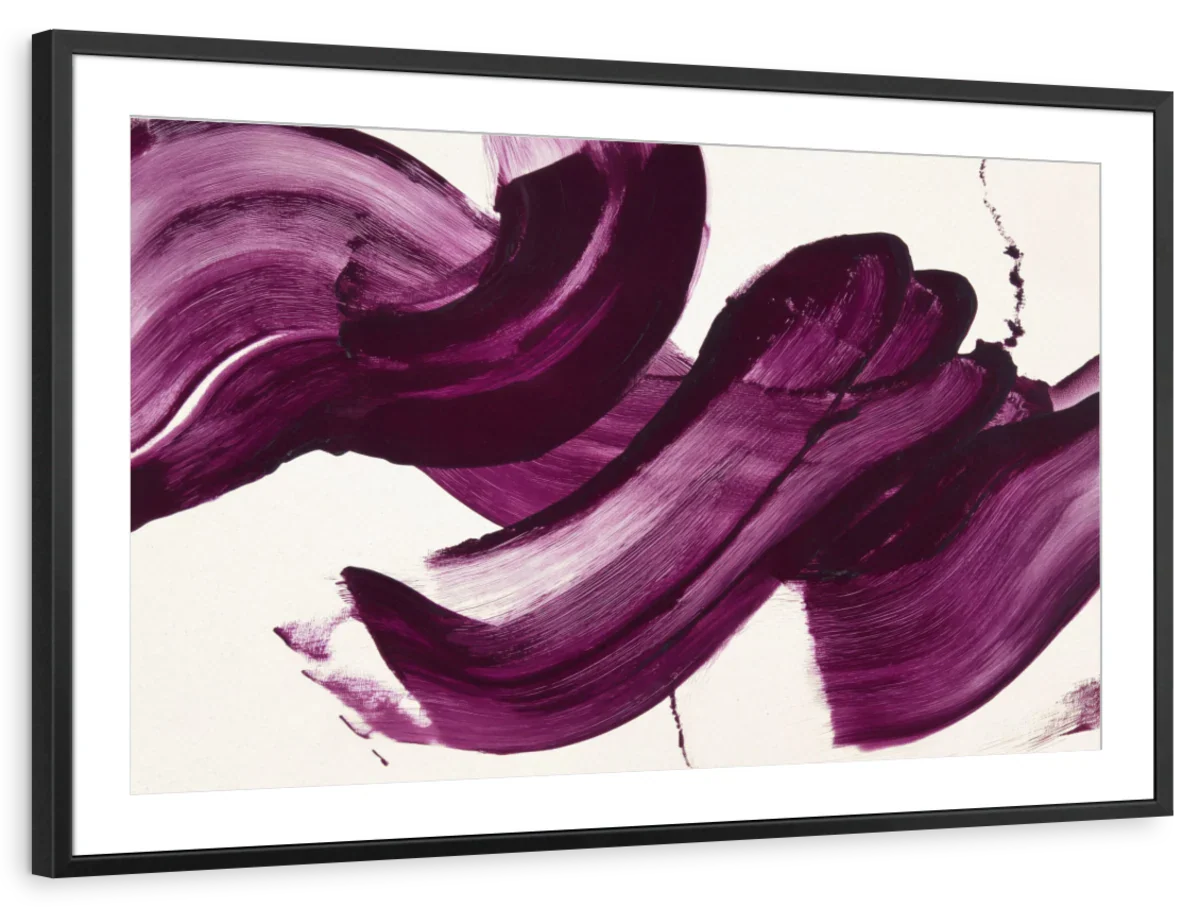 Purple Brush Strokes Wall Art - Image 14