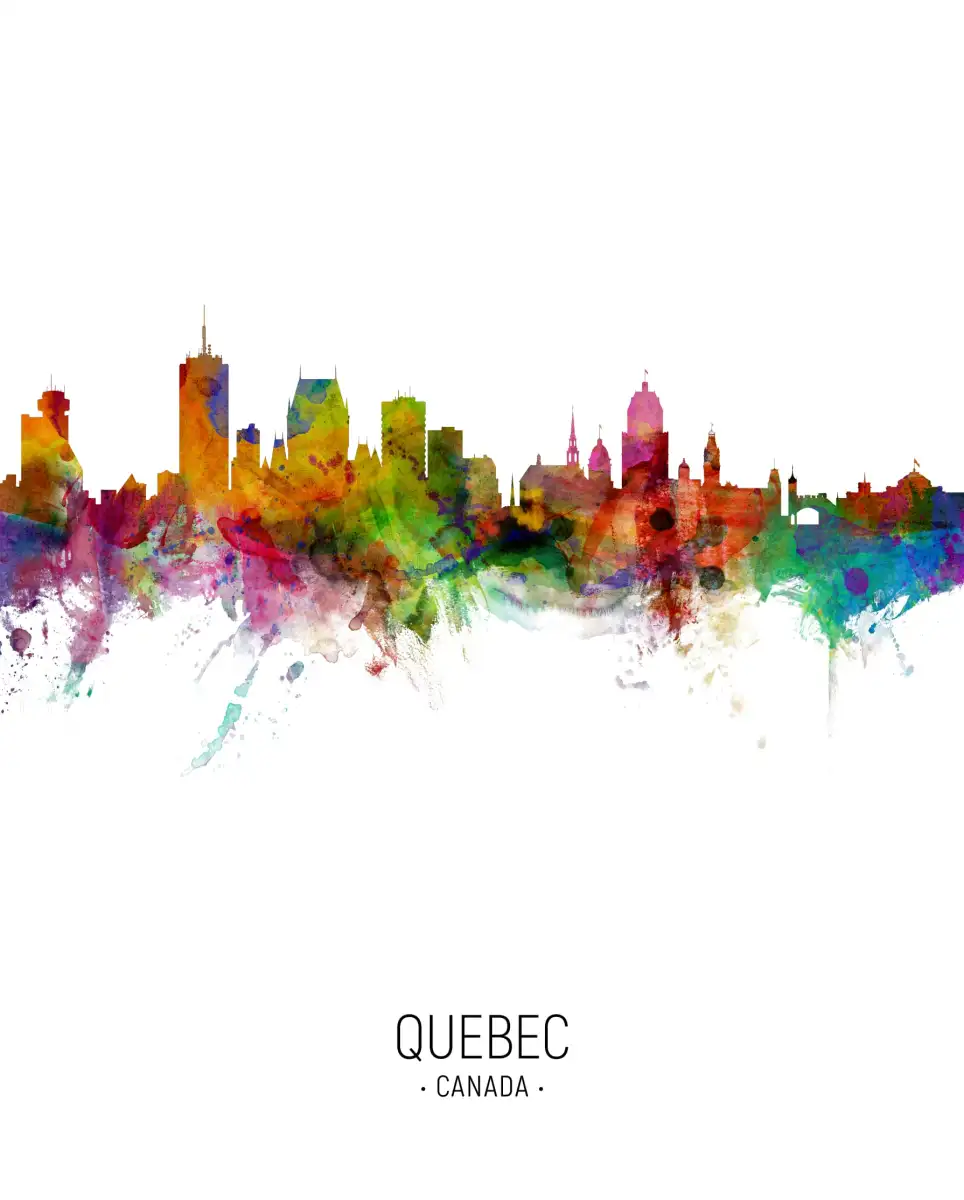 Quebec Canada Skyline VI Wall Art - Image 7