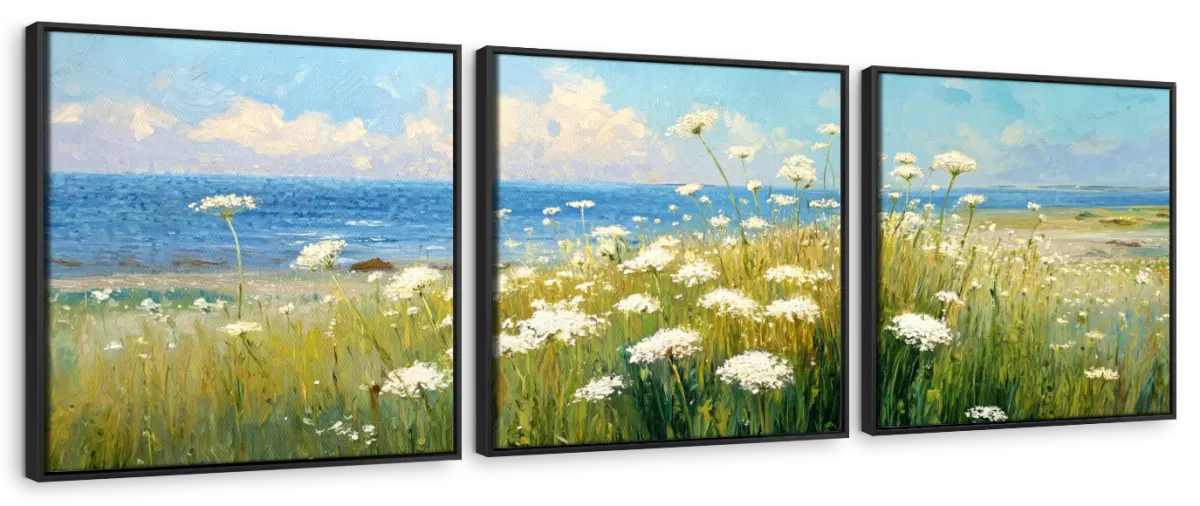 Queen Anne's Lace by the Seaside Wall Art - Image 10
