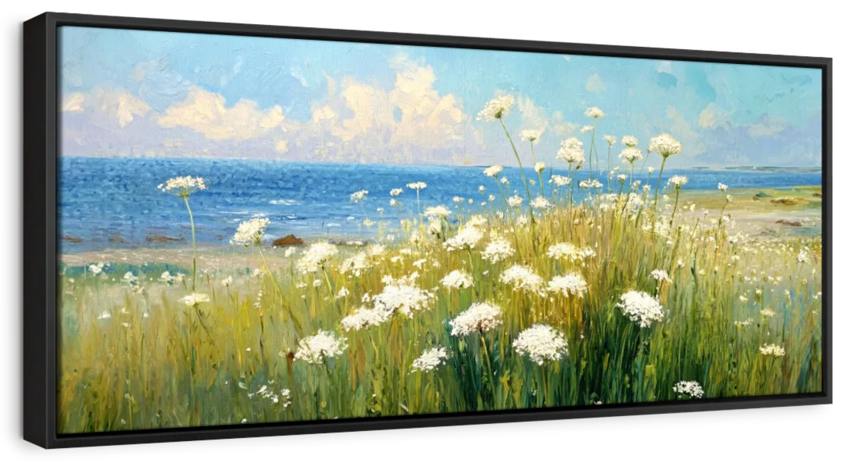 Queen Anne's Lace by the Seaside Wall Art - Image 11