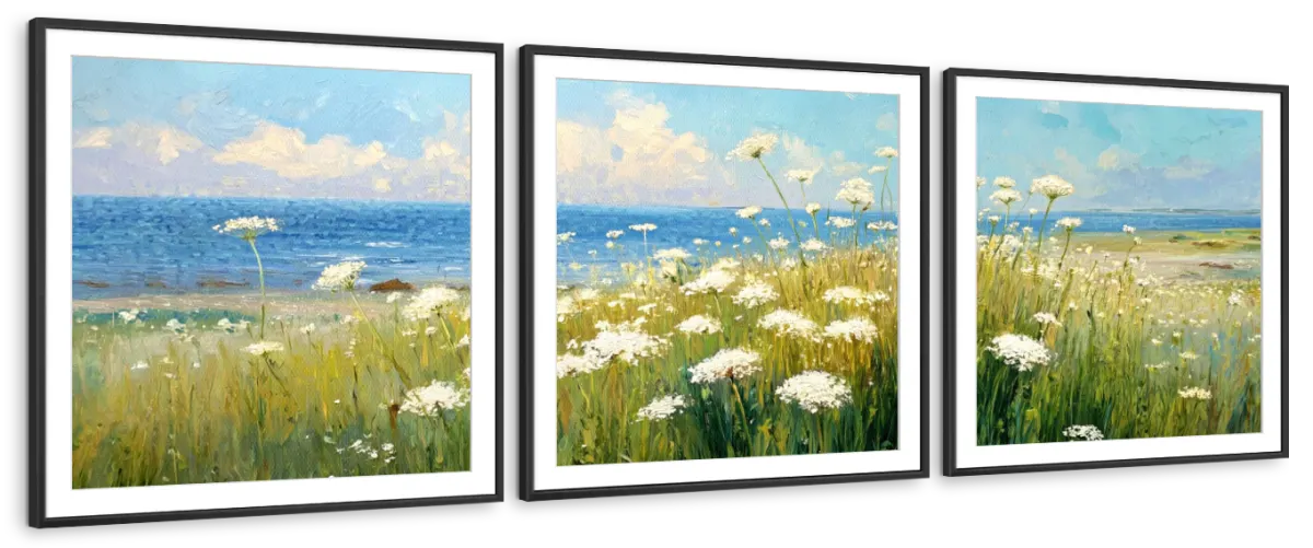 Queen Anne's Lace by the Seaside Wall Art - Image 12