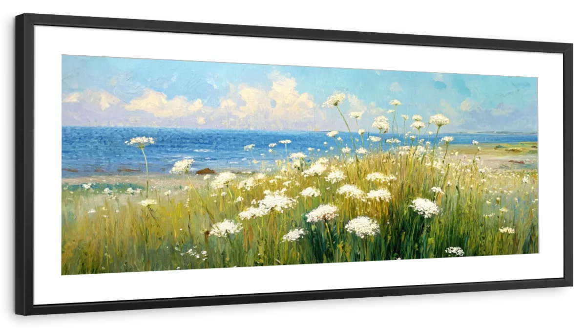 Queen Anne's Lace by the Seaside Wall Art - Image 13