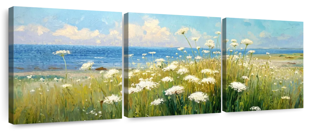 Queen Anne's Lace by the Seaside Wall Art - Image 9