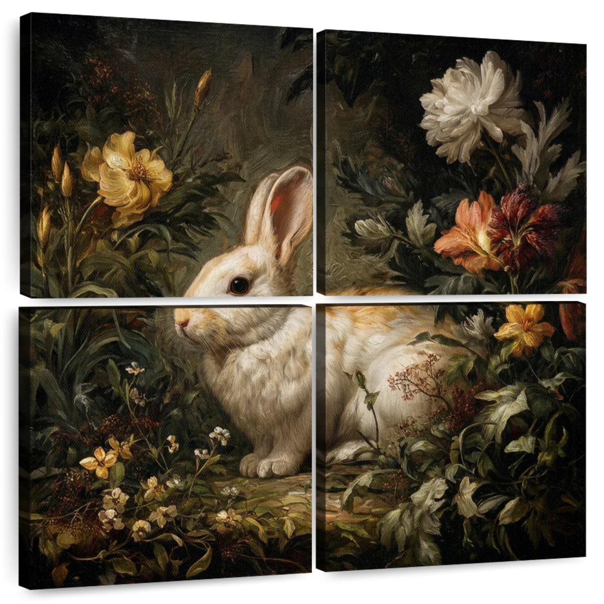 Rabbit Among Flowers Wall Art - Image 8
