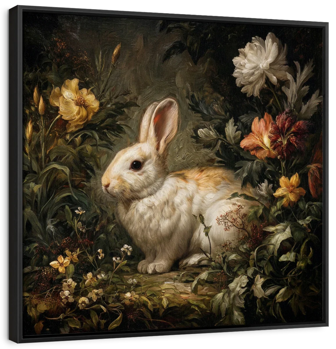 Rabbit Among Flowers Wall Art - Image 9