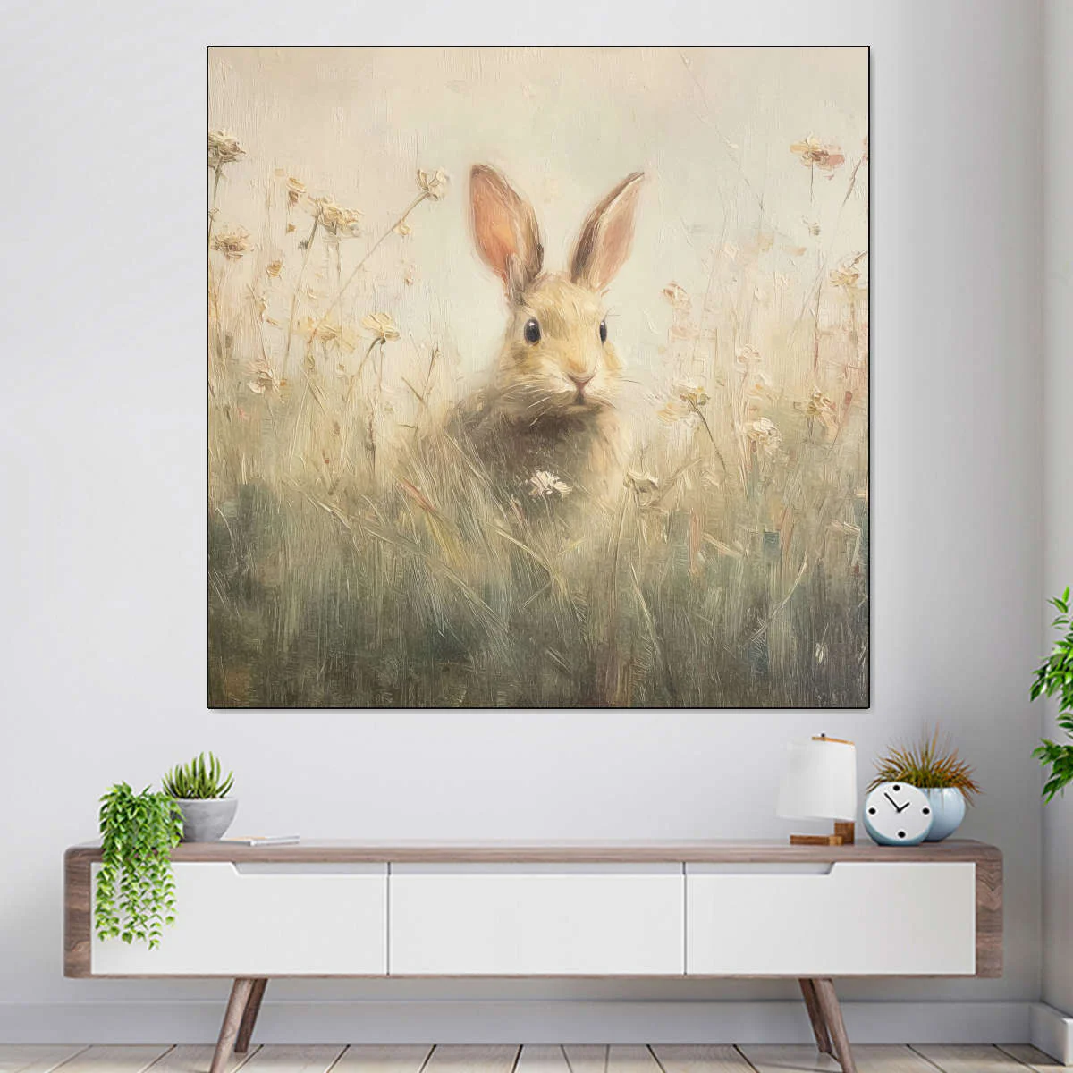 Rabbit in Meadow Wall Art - Image 8
