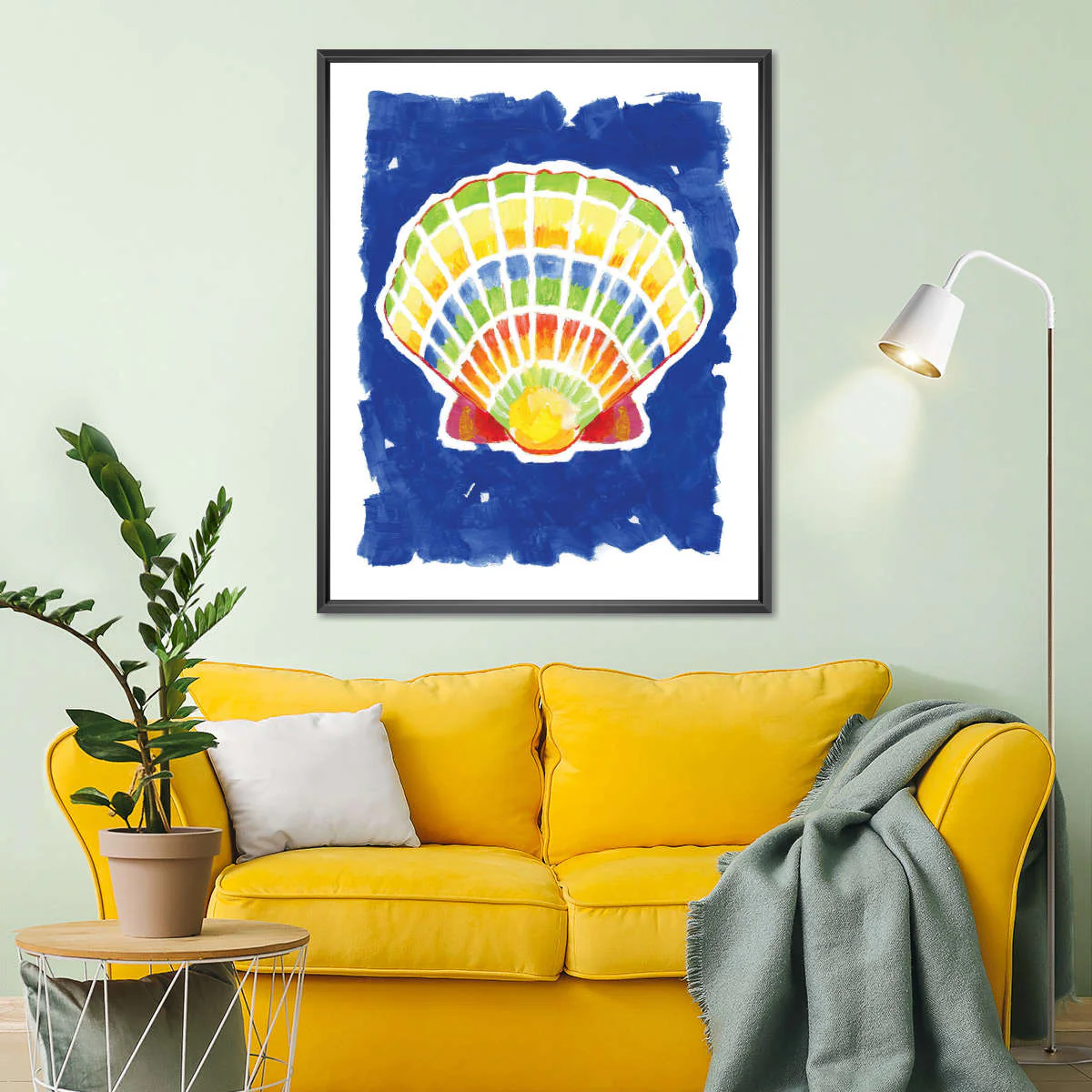 Rainbow Shell Art Wall Art - Image 4