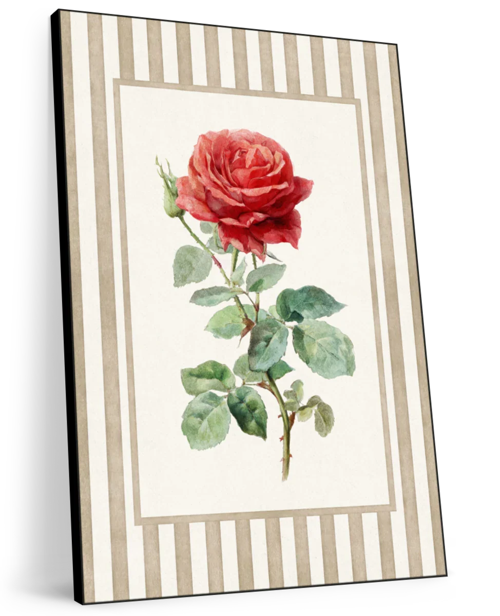 Red Rose Print Wall Art - Image 11