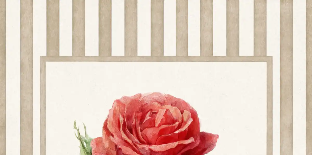 Red Rose Print Wall Art - Image 14