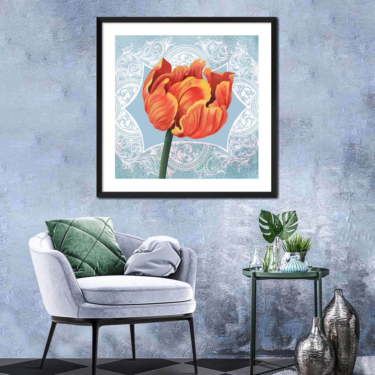 Ruby Tulips Collection B Wall Art - Image 7