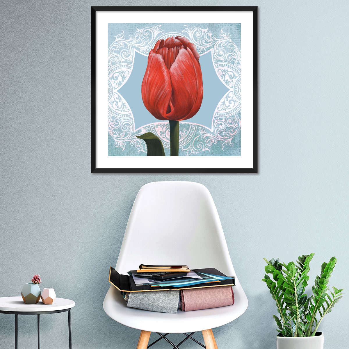 Ruby Tulips Collection C Wall Art - Image 13