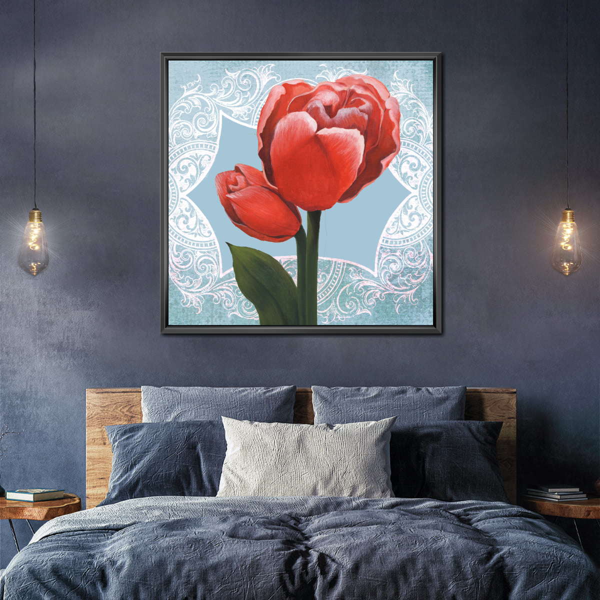 Ruby Tulips Collection E Wall Art - Image 6