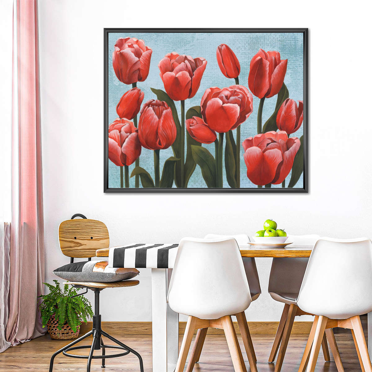 Ruby Tulips II Wall Art - Image 4