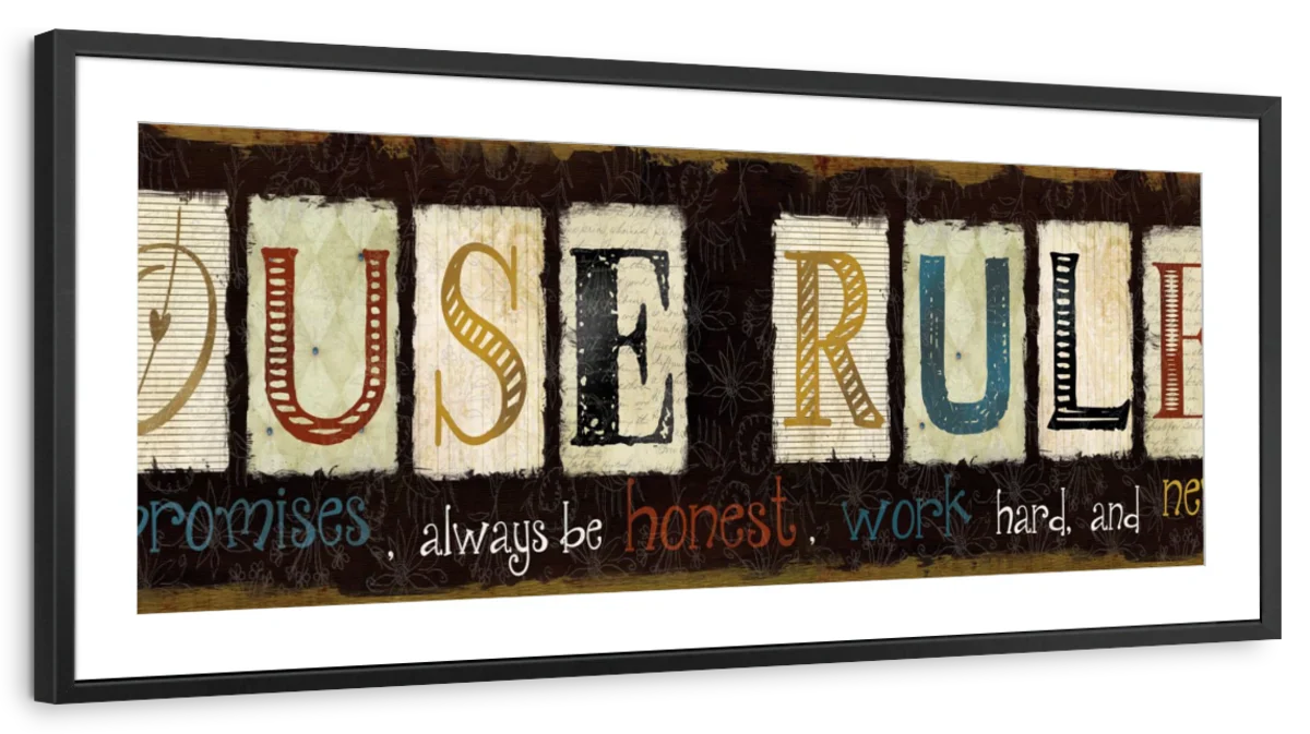 Rules Wall Art - Image 13