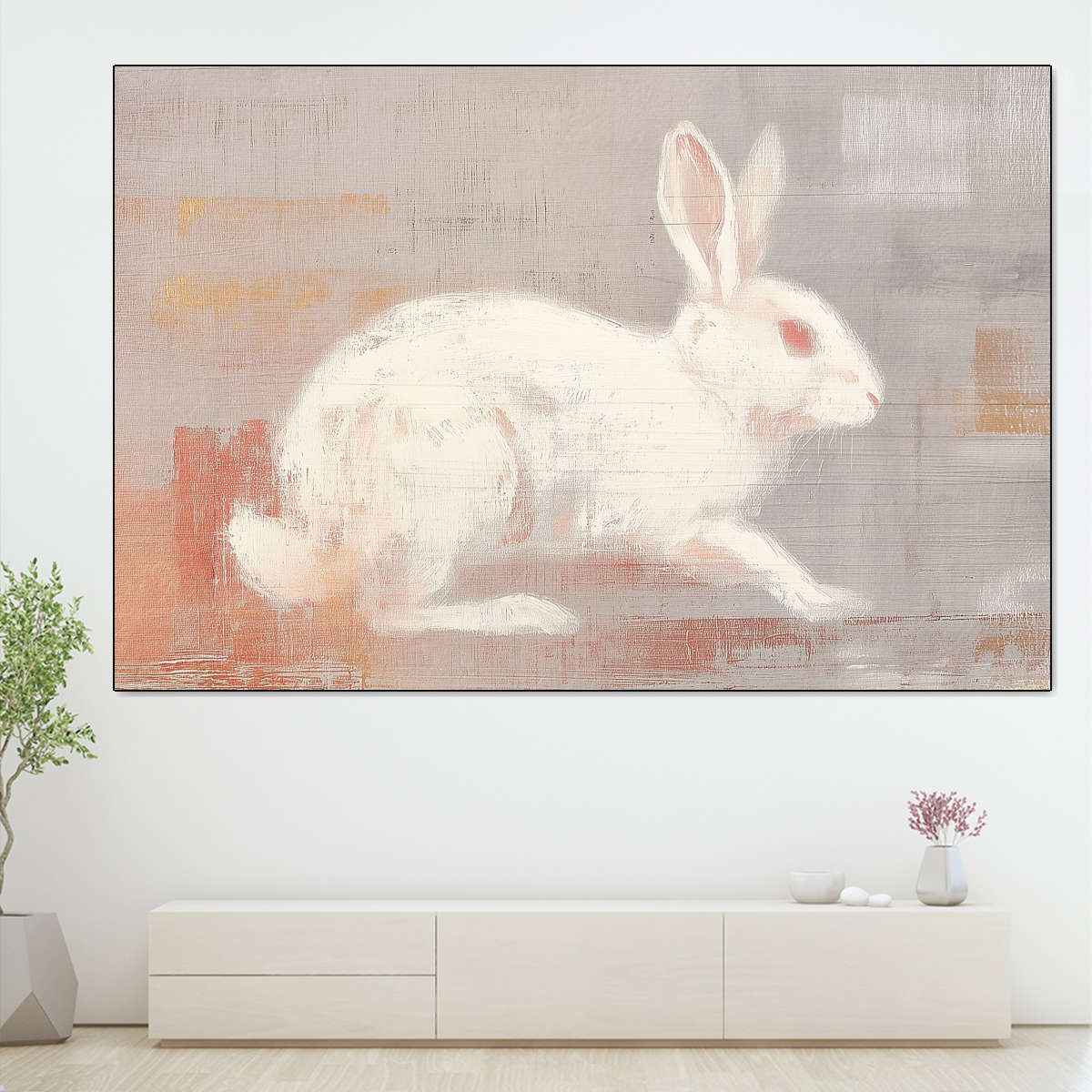 Running White Rabbit Wall Art - Image 10