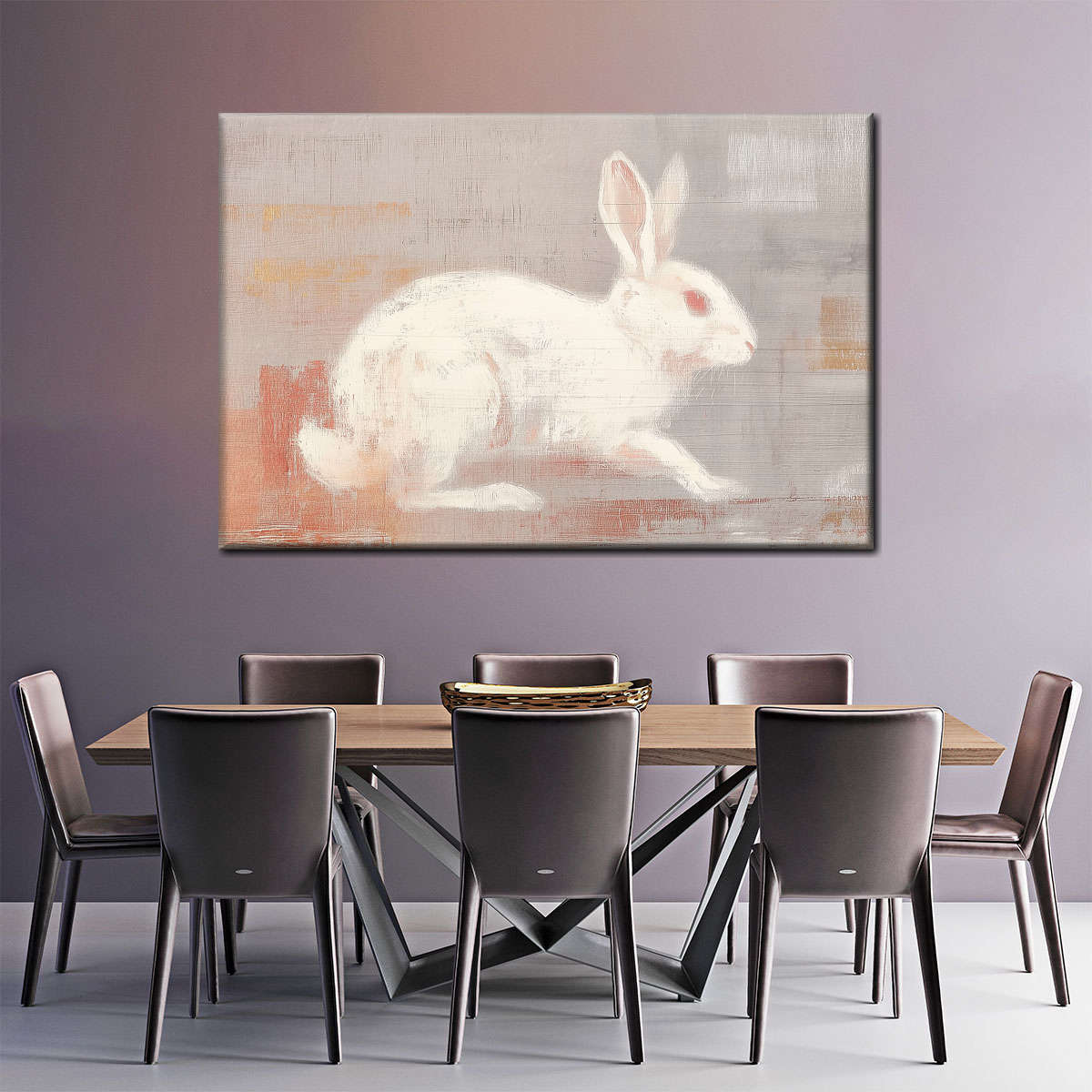 Running White Rabbit Wall Art - Image 6