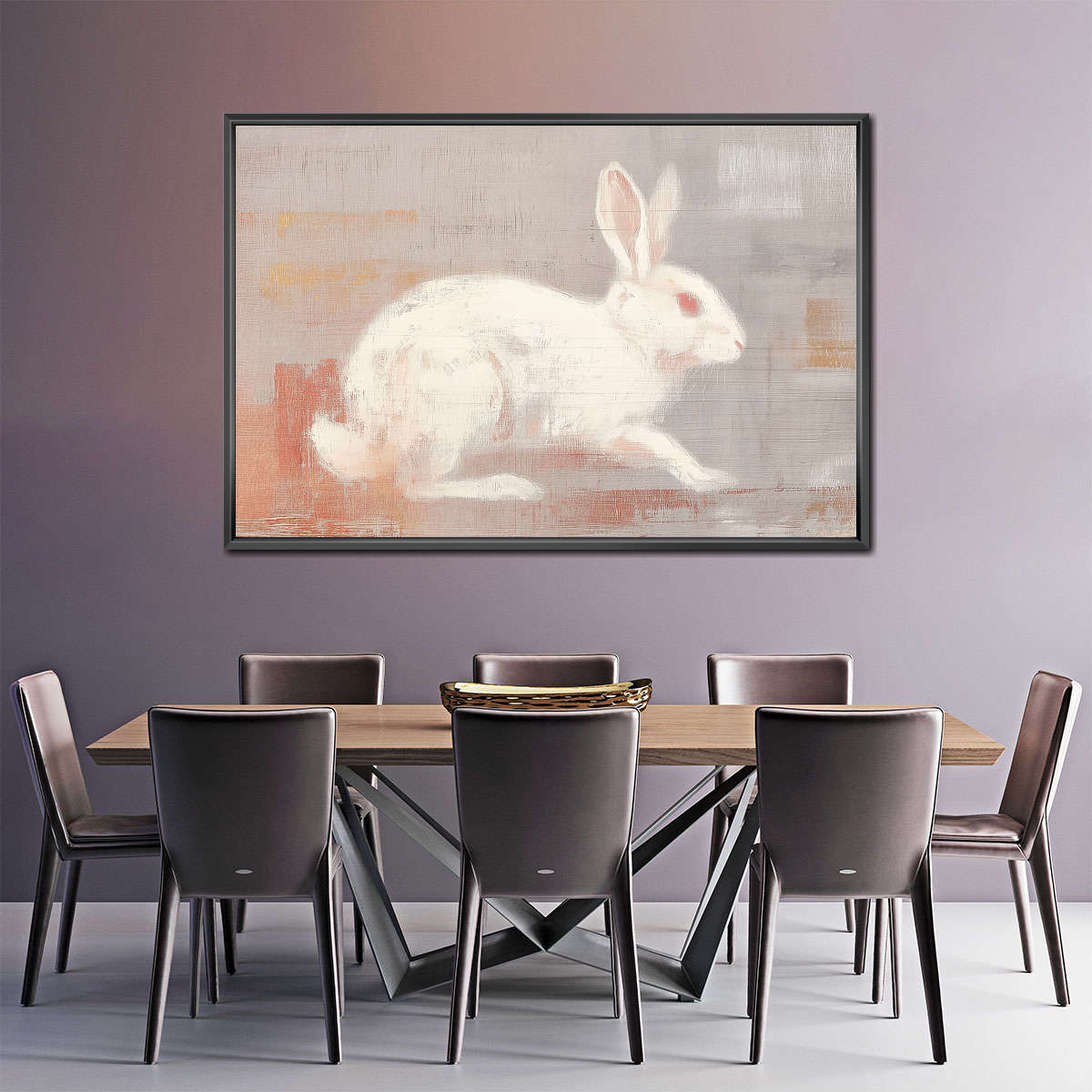 Running White Rabbit Wall Art - Image 8